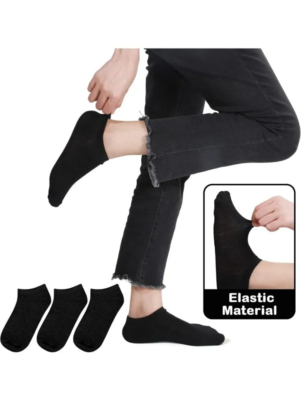 100 Pairs Low Cut Ankle Socks for Women & Men - Comfortable, Breathable